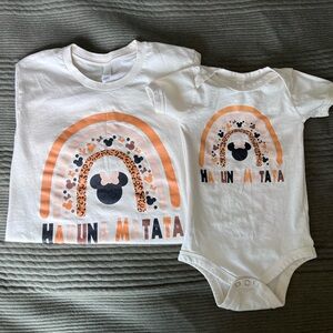 Disney Mommy & Me Matching Tshirt/Onesie Set